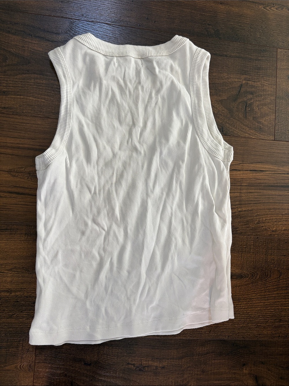 Able White Ribbed Tank Top - Picture 4 of 4